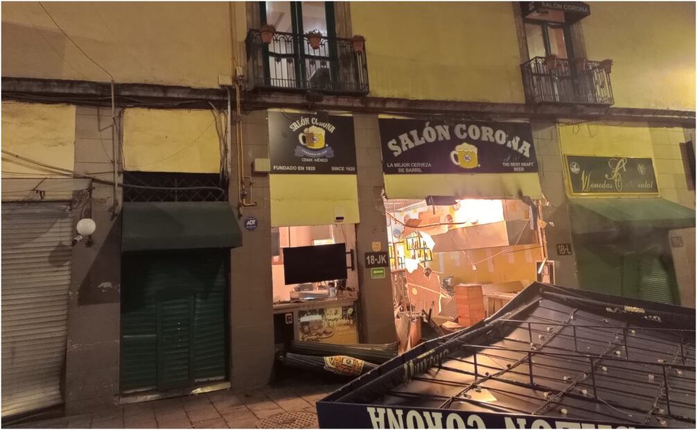 Explosión en el restaurante Salón Corona. Foto: Especial