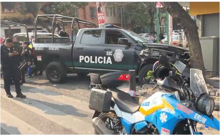 Patrulla de la SSC se impacta contra árbol en calles de la CDMX; ¿Qué pasó en la Roma Sur?    