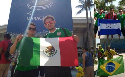 Aficionados mexicanos, presentes en el Brasil-Honduras