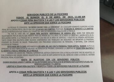 Convocan a manifestación para exigir liberación de policía del MP