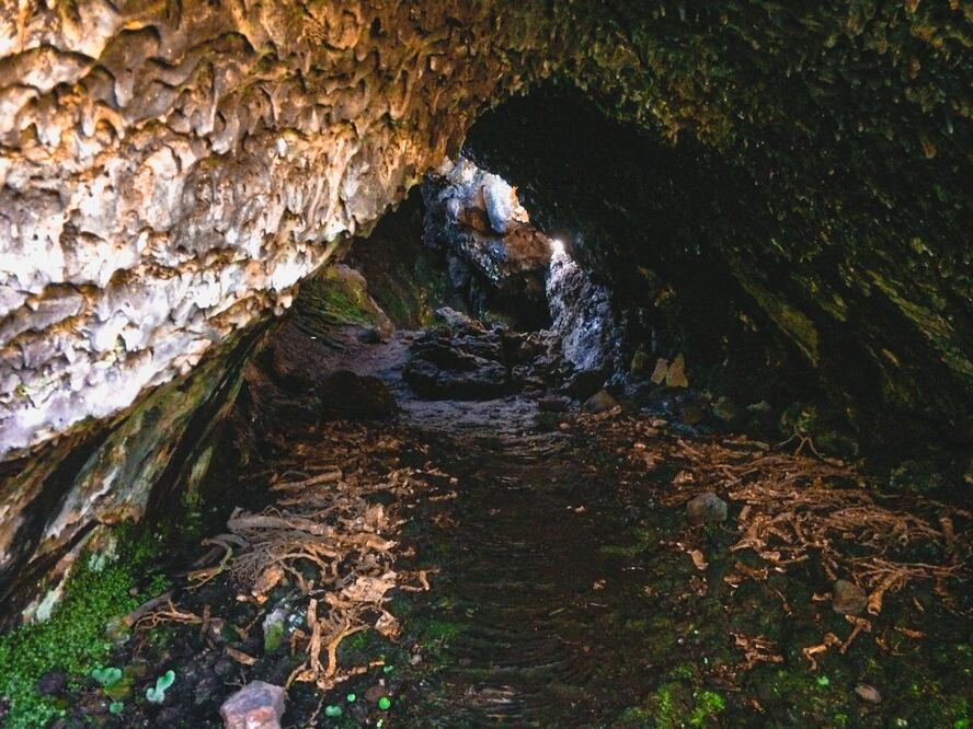 Cuevas, túneles y el majestuosos crater, Estas son algunas de las atracciones del volcán Xitle. Foto: Soma Adventures