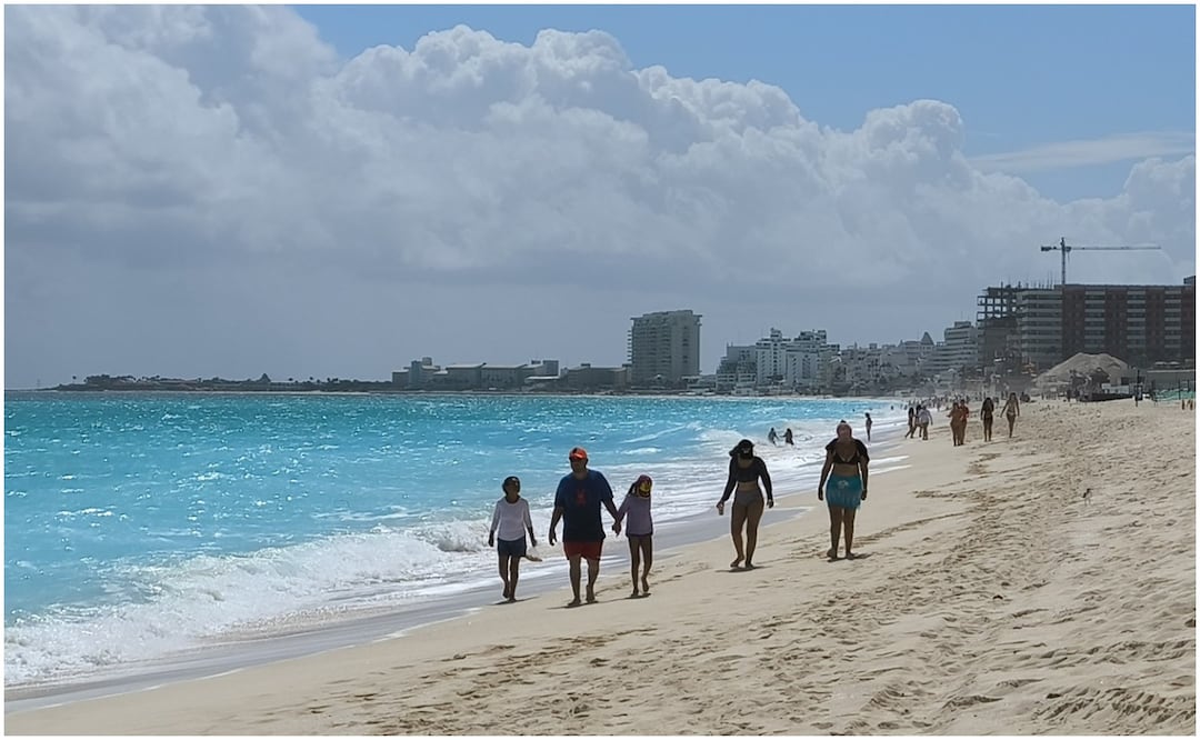 Las playas de Cancún, Quintana Roo, no siempre son visitadas por sus habitantes. Foto: Adriana Varillas / EL UNIVERSAL