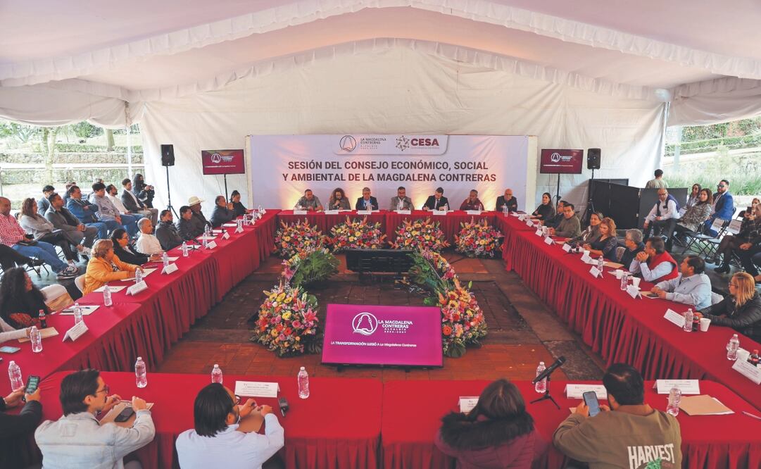El alcalde Fernando Mercado encabezó la Sesión del Consejo Económico, Social y Ambiental. Foto: Fernanda Zamora/ EL UNIVERSAL