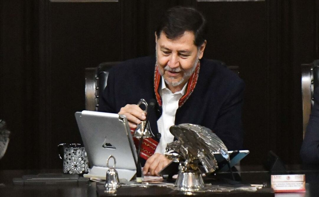 Gerardo Fernández Noroña, presidente del Senado, durante la sesión ordinaria de la Comisión Permanente este 20 de agosto de 2025. Foto: Mario Jasso/ Cuartoscuro