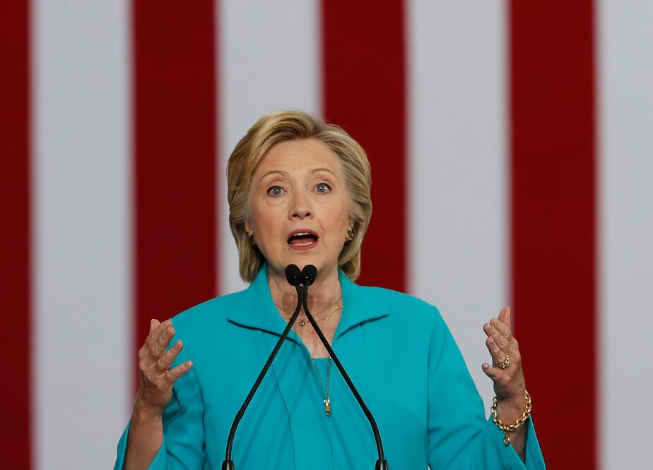 La candidata presidencial demócrata Hillary Clinton hablando durante un mitin en Reno, Nevada (Foto: AP)