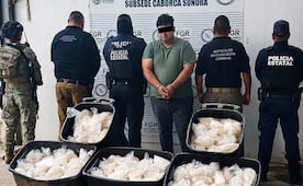 Aseguran 200 kilos de meta escondidos en carretes industriales en Sonora; no hay detendidos