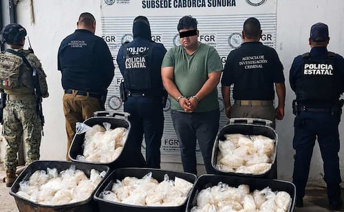 Aseguran 200 kilos de meta escondidos en carretes industriales en Sonora; no hay detendidos