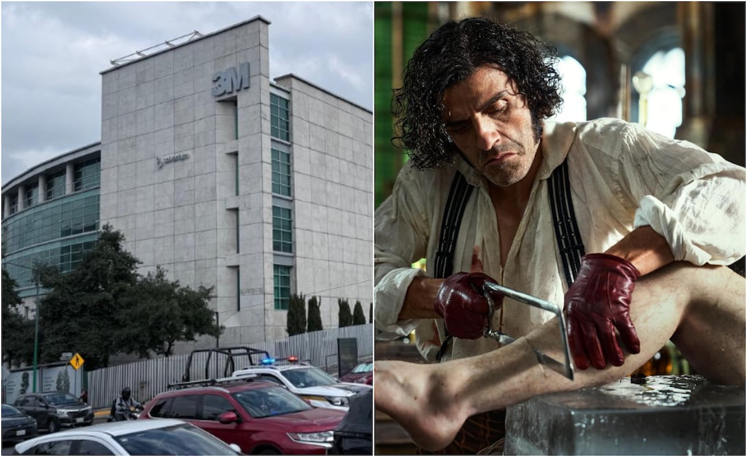 Instalaciones de Miss Universo en CDMX y una de las escenas de "Frankenstein" de Guillermo del Toro.
Fotos: César Olivares / EL UNIVERSAL e IMDb