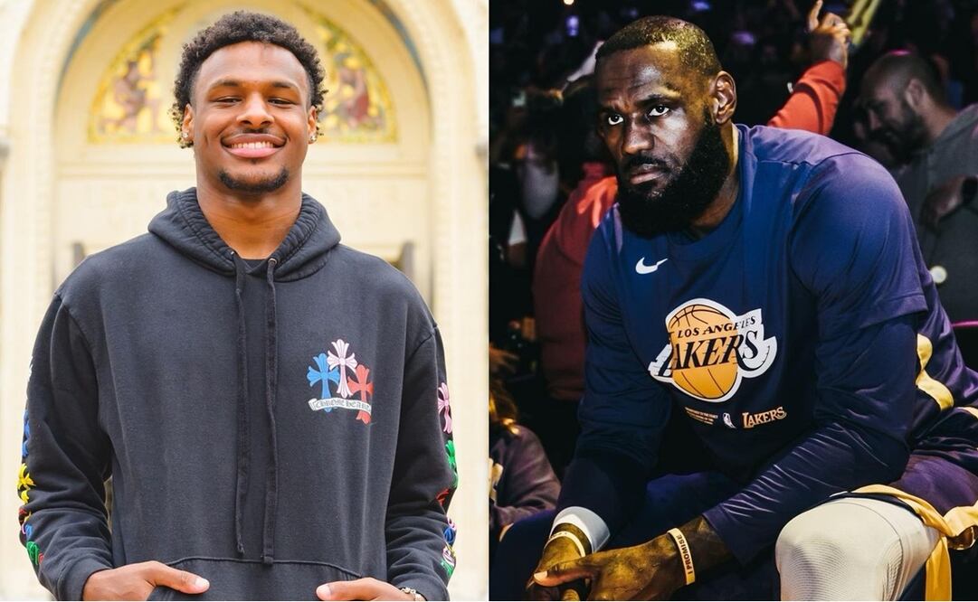 Bronny James y LeBron James - Foto: Especial
