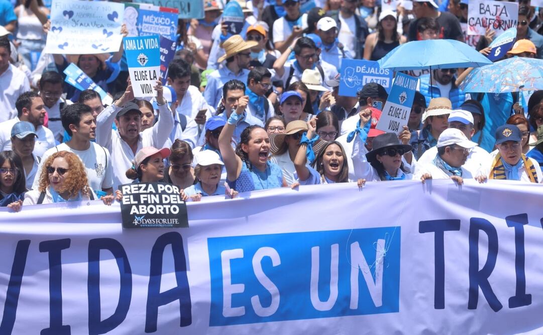 Se llevó a la marcha por la vida a 18 de la despenalización del aborto en la capital. Contó con la presencia de Jorge Romero, dirigente nacional del Partido Acción Nacional FOTOS Gabriel Pano El Universal