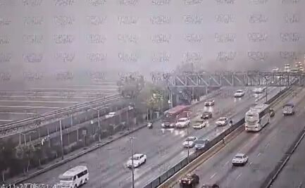 Como de película, CDMX amanece cubierta por neblina; afectó operaciones en el AICM