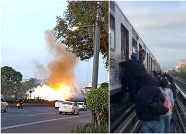Por corto circuito, rescatan a usuarios de vagones en la Línea 2 del Metro