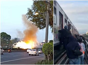 Por corto circuito, rescatan a usuarios de vagones en la Línea 2 del Metro
