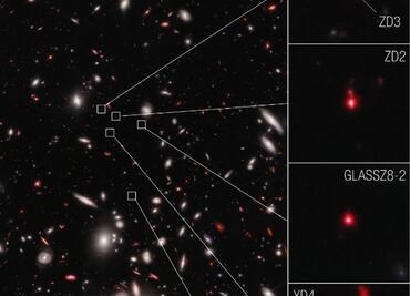 El James Webb capta 7 galaxias a solo 650 millones de años del Big Bang