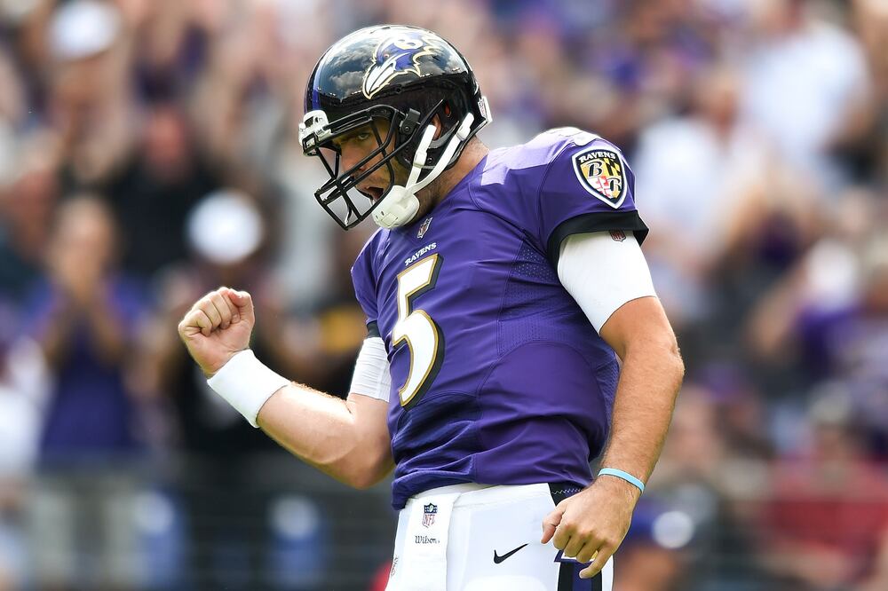 AP. Joe Flacco en partido con los Ravens