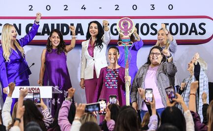 “¡No estás sola!”: Claudia Sheinbaum recibe bastón de mando para ser la voz de las mujeres
