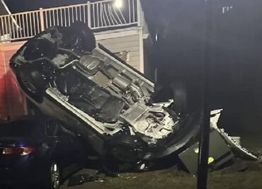 VIDEO: Ladrones se fueron a un barranco mientras escapaban en carro robado