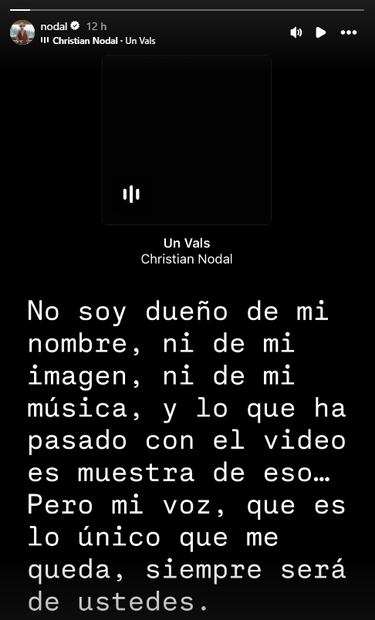 Christian Nodal rompe el silencio tras la polémica por la modelo parecida a Cazzu que aparece en su video "Un vals".