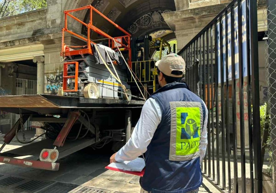 El desmonte de la estructura durará 10 días. Foto: Especial