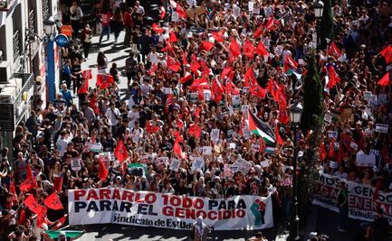 4 mil estudiantes se manifiestan en Madrid para frenar el genocidio al pueblo palestino