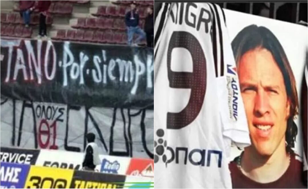 FOTO: El AE Larissa rinde homenaje - ESPECIAL