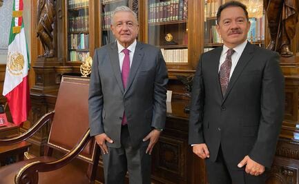 AMLO se reúne con Ignacio Mier, presidente de la Jucopo de la Cámara de Diputados