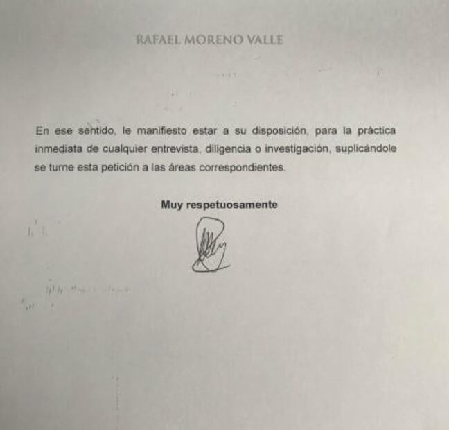 Moreno Valle pide a PGR que lo investigue por presunto espionaje