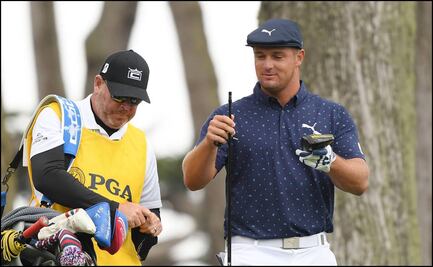 Golfista rompe su palo durante el PGA Championship
