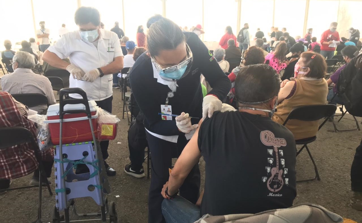 En cuarto día, suman 53 mil 500 adultos mayores vacunados en Ecatepec