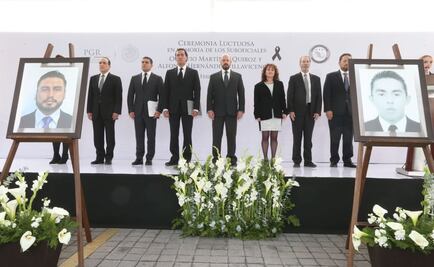 ​Rinden homenaje a oficiales secuestrados y asesinados en Nayarit
