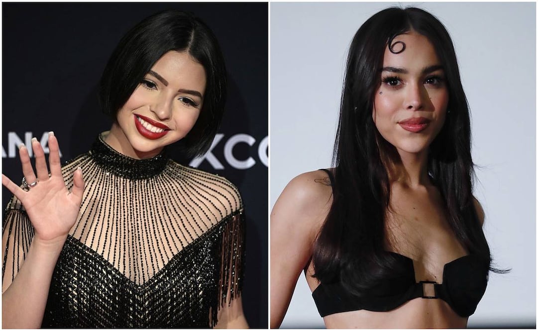 Ángela Aguilar externa su apoyo a Danna Paola. Fotos: AFP/EFE.