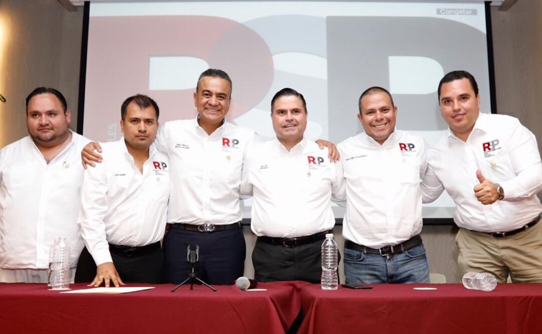 Integrantes de Redes Sociales Progresistas en conferencia de prensa. Foto: Berenice Fregoso/EL UNIVERSAL 