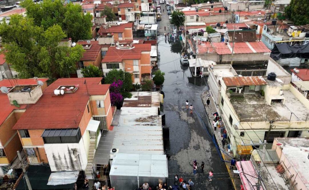 Iztapalapa estima más de 650 familias afectadas por la tromba del lunes (03/06/2025). Foto: Especial