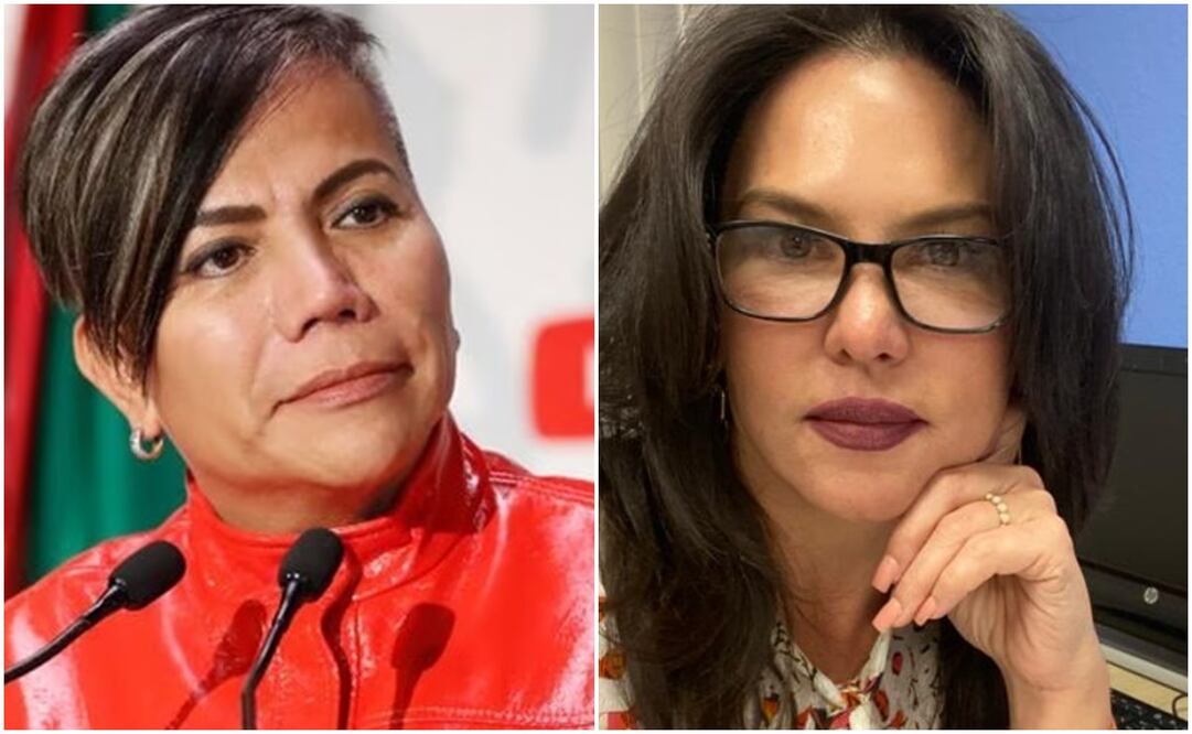 La diputada Salma Luévano y la diputada Teresa Castell. Foto: Especial