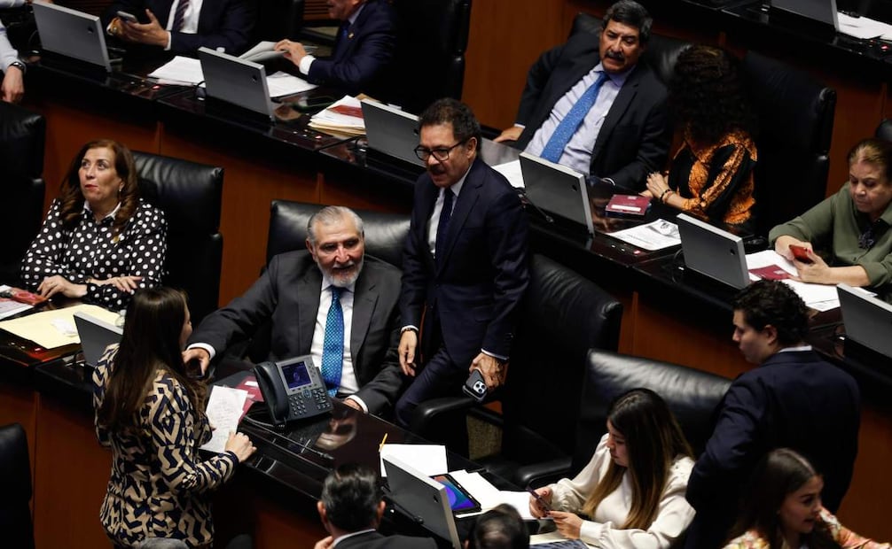 Aspectos de la sesión de la Cámara de Senadores del 28 de abril de 2026. Foto: Diego Simón Sánchez / EL UNIVERSAL