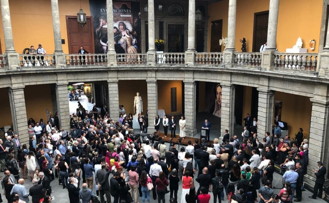 La conmemoración del 50 aniversario de la Academia de las Artes se realizó en el Museo Nacional de San Carlos, el cual también cumple medio siglo. Foto: Twitter / Secretaría de Cultura