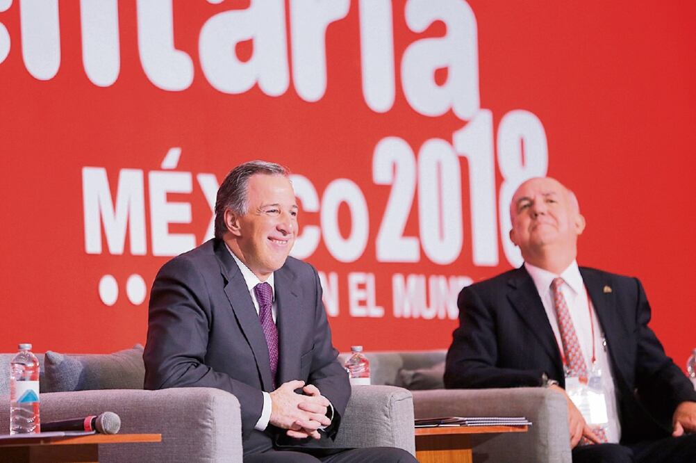 Durante su participación en la Expo ANTAD y Alimentos, en Guadalajara, Jalisco, Meade Kuribreña presumió que en todos sus cargos públicos combatió la corrupción. (JORGE ALBERTO MENDOZA. EL UNIVERSAL)