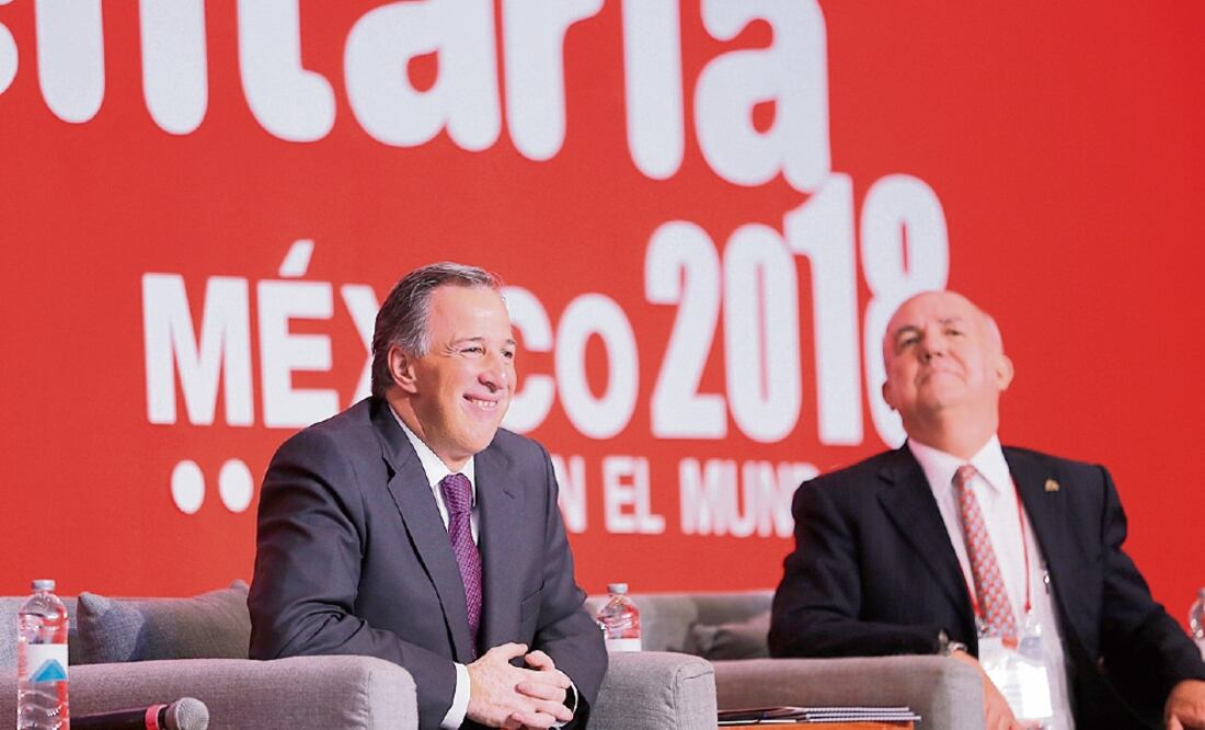 Durante su participación en la Expo ANTAD y Alimentos, en Guadalajara, Jalisco, Meade Kuribreña presumió que en todos sus cargos públicos combatió la corrupción. (JORGE ALBERTO MENDOZA. EL UNIVERSAL)