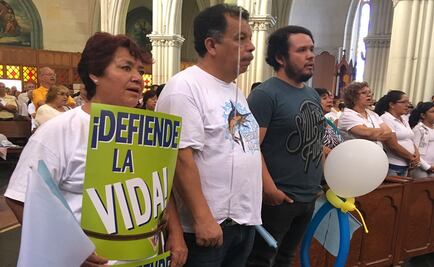 Arzobispo recibe Marcha por la Vida en Guanajuato