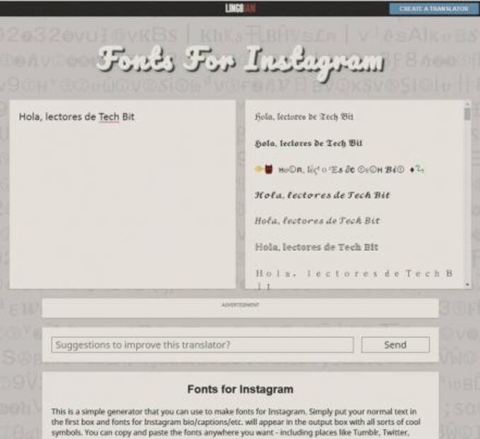Aprende a cambiar el tipo de letra a tus publicaciones de Instagram