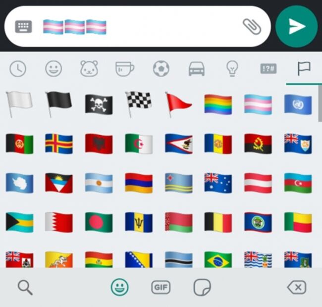 WhatsApp lanza emojis de la comunidad transgénero