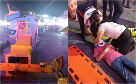 Cae juego mecánico en feria de Nuevo León, reportan varios heridos