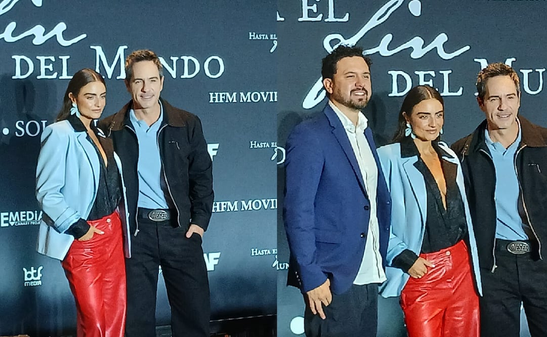 La expareja durante la promoción de la cinta "Hasta el fin del mundo". Foto: César Huerta / EL UNIVERSAL.