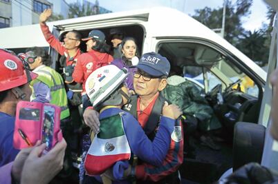 Los héroes del 19-S se toman un breve descanso