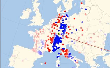 Terremoto en Turquía: Mapa muestra cómo se propagaron las ondas sísmicas por Europa