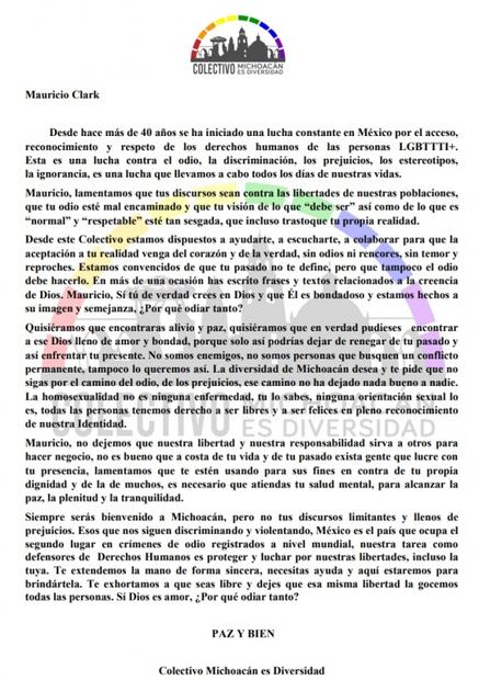 Piden vetar conferencia de Mauricio Clark en Morelia