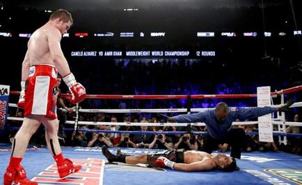 "Canelo" defeats Khan with a knockout