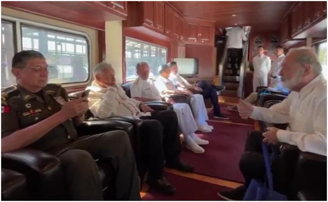 AMLO y Tren Interoceánico. Foto: EL UNIVERSAL