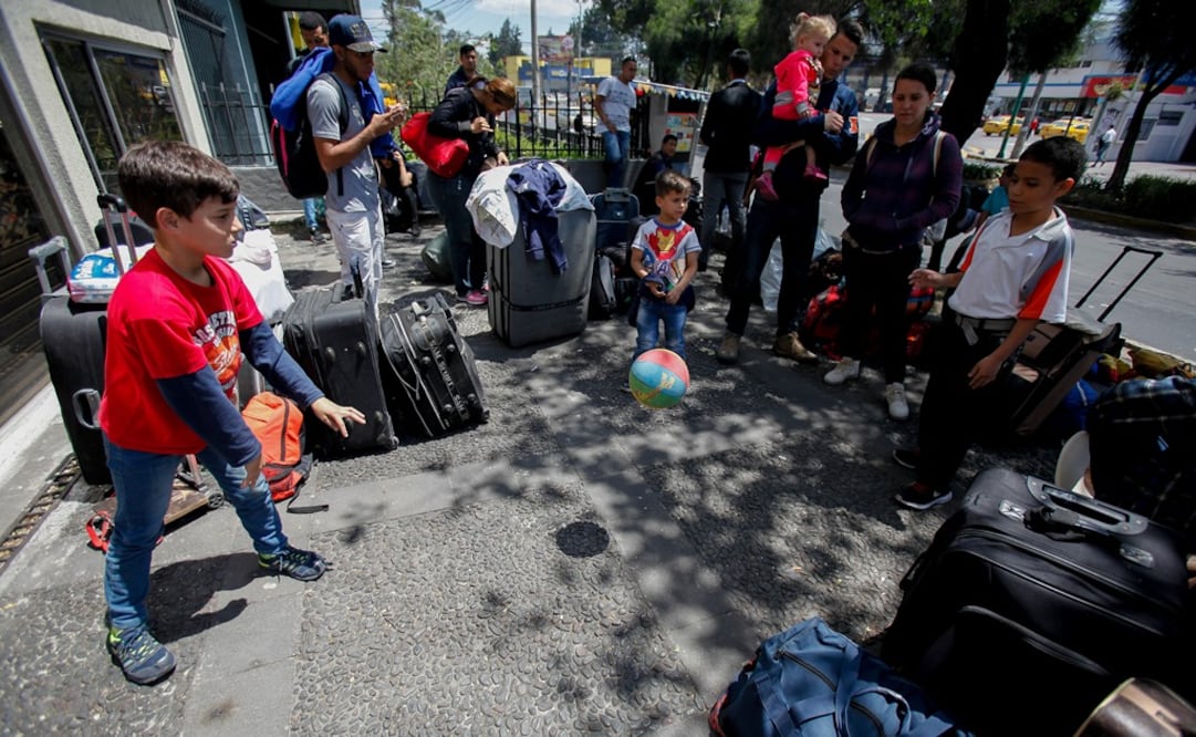 Migrantes venezolanos en Ecuador (Foto: EFE)