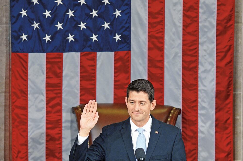 Paul Ryan fue elegido congresista en 1999. Aboga por menos impuestos (YIN BOGU. XINHUA)